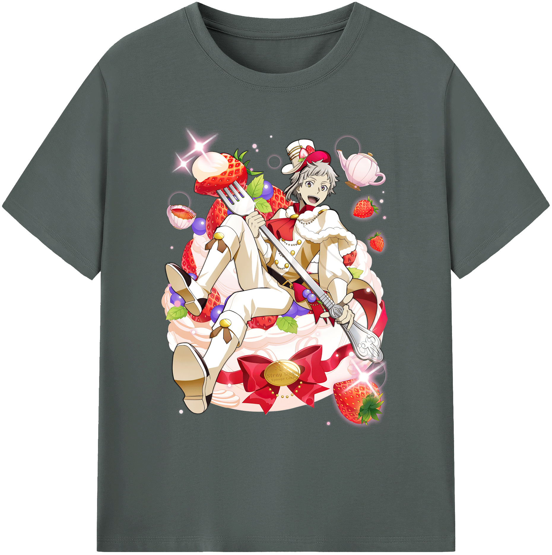 （画像用） 文豪ストレイドッグス Bungo Stray Dogs 綿100％ メンズ半袖Tシャツ｜肌触りやわらか＆通気性